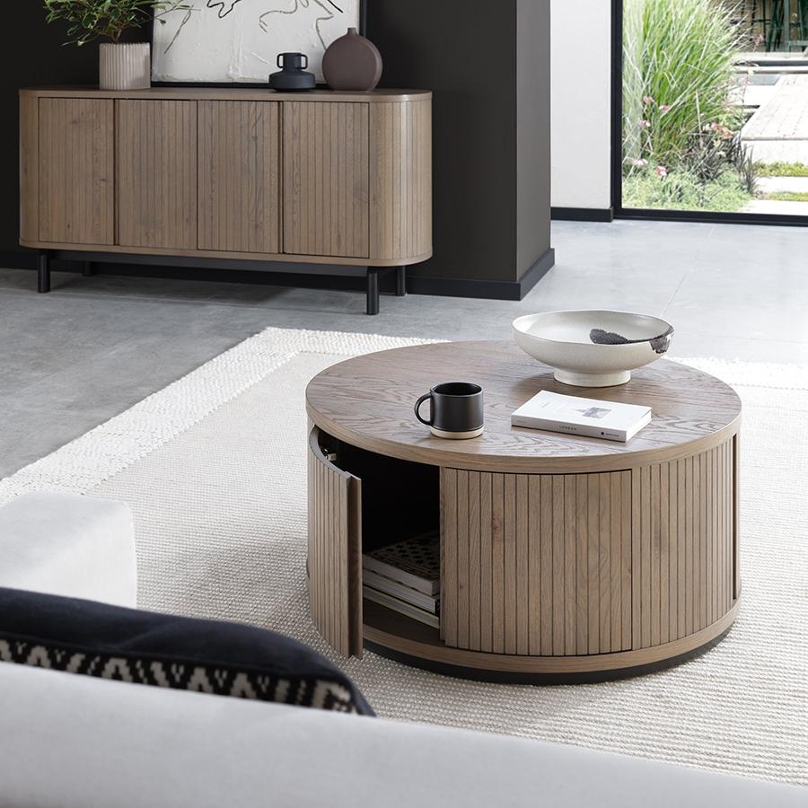 Montreux Grey Oak Round Coffee Table